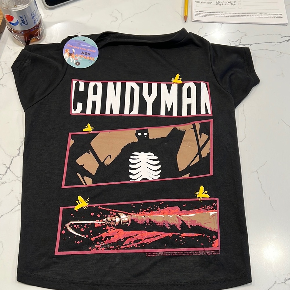 Dog T-shirt Candyman